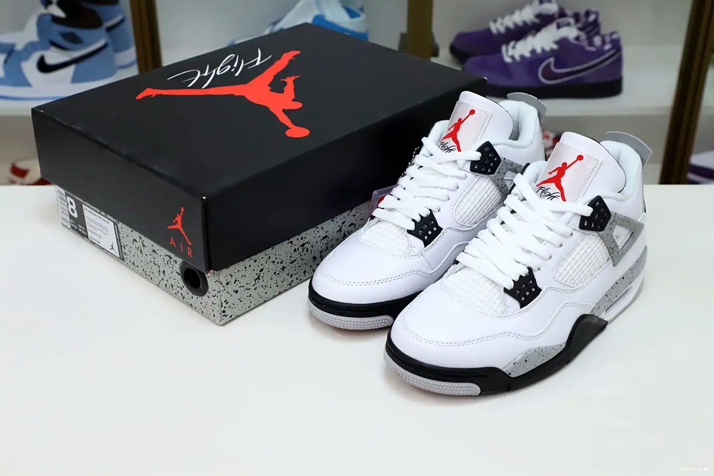 Retro Cement Air Jordan 4 White Kimikick 0414